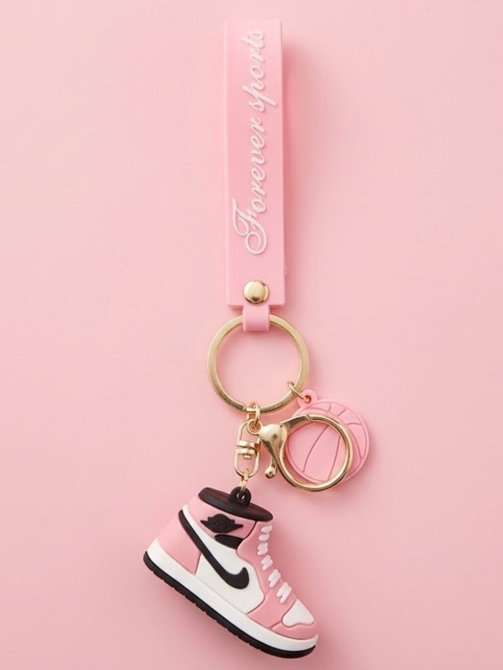 NWT Pink Nike Jordan Keychain